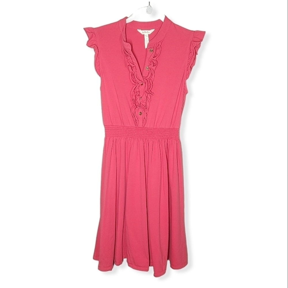 Matilda Jane Coral One Way Sleeveless Ruffle Dress Small
